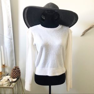 ‼️SALE‼️House of Harlow 1960 Cashmere Ivory Sweater Size Medium